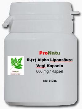 ProNatu R(+) -Alpha Liponsäure Kapseln - 120 Stück zu 600 mg